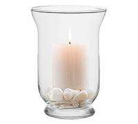 TREND FOR HOME Grandes Portavelas Hurricane Alto 19.5 cm Transparente Porta Velas Decorativas para Decoraciones de Mesa de Boda Candelabro Votivo De Vidrio | 1590 ml | Ø 13.8 cm | Freesia