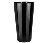 TREND FOR HOME Jarrón De Flores de Vidrio A: 29.5 cm Jarron Negro Cónico Moderno Florero Jarrón de Suelo Jarrón Decorativo para Flores Florero de Piso | Ø 16 cm | Alyssa Piano Black