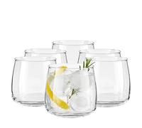 TREND FOR HOME Juego de Vasos para Postres 475 ml 6 Copas Gin Tonic Vasos de Whisky Vasos Agua Cristal Vasos Cocktail Vasos Vidrio Vasos de Postre Tumbler Vasos para Helados Vasos Vino, Emma