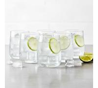 TREND FOR HOME Vasos de Agua Set Vaso Soft Drink | 300 ml | Juego de 6 Vasos | Tumbler para Cocteles Juego de Beber Vasos Soft Drink Transparente | Apto para Lavavajillas | Colección Emma