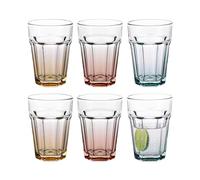 TREND FOR HOME Vasos de cóctel grandes Cuba Libre, 425 ml, juego de 6 vasos de agua para cócteles, diseño retro, colección GIGI, lavar a mano