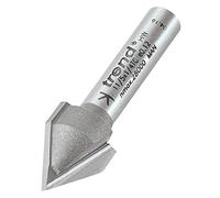 Trend Fresa 60° V-groove con chaflán, TCT Ø12,7 mm, vástago 1/4, corte 10,3 | Para chaflanes y ranuras en V de 60°, con Ø12,7 mm, corte 10,3 mm, vástago 1/4" TCT 11/5X1/4TC.