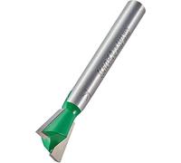 Trend CraftPro C041AX1/4TC - Broca de corte de cola de milano, vástago de 1/4 pulgadas, diámetro de corte de 12,7 mm y espolón de 104 grados, punta de carburo de tungsteno, C041AX1/4TC