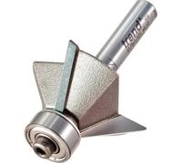 Trend Fresa de chaflán guiada 45° 3 flautas, vástago 1/4 TCT | Cutter de 3 flautas guiado: chaflanes 45° limpios en madera dura/blanda y compuestos, TCT 41/5X1/4TC
