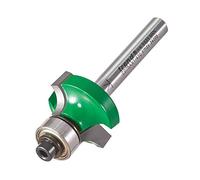Trend Fresa de radio guiada 6 mm, vástago 1/4" TCT | Fresa redondear guiada en fresadora: radio 6 mm, corte 12 mm, vástago 1/4", TCT y rodamientos, C075AX1/4TC