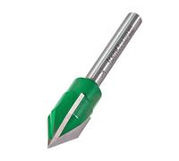 Trend Fresa grabadora triple flauta 1/4" V 60° | 3 filos para grabar limpio; ranura V 60° y puntas TCT de metal duro, vástago 1/4" C043CX1/4TC