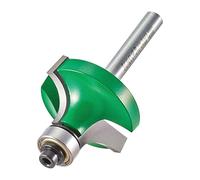 Trend Fresa guiada redondear, vástago 1/4", radio 11,1mm | Incluye rodamientos múltiples, longitud de corte 15,9mm y plaquita TCT de carburo de tungsteno C078X1/4TC