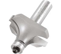 Trend Fresa Ovolo guiada por rodamiento 16 mm, vástago 1/2 TCT | Guía ovolo con 2 rodamientos y puntas TCT de carburo, longitud de corte 22 mm, 46/160X1/2TC