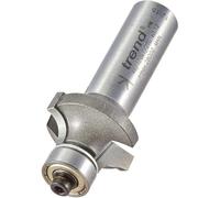 Trend Fresa ovolo guiada por rodamiento, radio 6,3 mm, mango 1/2” | Fresa ovolo con dos rodamientos y plaquitas TCT de carburo de tungsteno para perfilar suave, 46/130X1/2TC