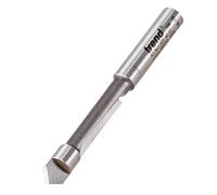 Trend Fresa para perforar y recortar TCT 1/4" vástago Ø6,3x18mm | Corte limpio para perforar y recortar en madera dura, blanda y laminados; plaquitas TCT 47/4X1/4TC