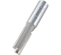 Trend Fresa recta 2 cuchillas TCT, vástago 1/2", Ø12 mm, corte 32 mm | Fresa profesional de 2 filos con puntas TCT de carburo de tungsteno para ranuras limpias, Ø12 mm, corte 32 mm.