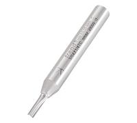 Trend Fresa Recta 2 Flautas Ø2,5 mm, Vástago 1/4 TCT | Fresa de 2 flautas para cortes rectos limpios en madera y laminados con punta de carburo de tungsteno. Ø2,5 mm