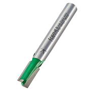 Trend Fresa recta 2 labios vástago 1/4 6,3x12,7 mm TCT | Fresado recto limpio en madera, vástago 1/4" y plaquitas de carburo de tungsteno. C006X1/4TC