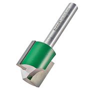 Trend Fresa recta 2 labios, vástago 1/4, corte 19,1 mm TCT metal duro | Puntas de carburo de tungsteno para cortes limpios y precisos en madera, longitud 19,1 mm, doble filo.