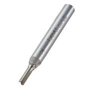 Trend CraftPro Cortador de Fresadora Recto de Dos Flautas, Vástago de 1/4 Pulgada, Diámetro de Corte de 3mm y Longitud de Corte de 9.5mm, metal duro (TCT), C001AX1/4TC