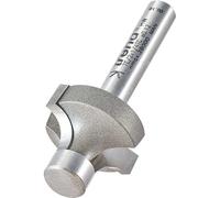 Trend Fresa redondeadora guiada por pasador, radio 6,3 mm, vástago 1/4" | Fresa TCT con plaquitas de carburo: Ø22 mm, longitud 12,6 mm y radio 6,3 mm; perfilado liso 7E/2X1/4TC