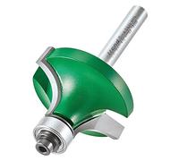 Trend Fresa redondear con rodamiento 1/4" radio 12,7 mm 19,1 mm | Cuchilla con rodamiento para perfiles redondeados suaves: radio 12,7 mm y longitud de corte 19,1 mm, TCT C079X1/4TC