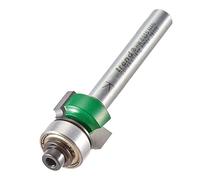 Trend Fresa redondear guiada con rodamientos 1,6 mm | Cortador con punta de carburo de tungsteno con múltiples rodamientos para un perfil redondo suave, C074AX1/4TC