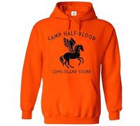 Trend Gear Camp Half Blood Long Island Sound Sudadera con capucha divertida unisex, naranja, M
