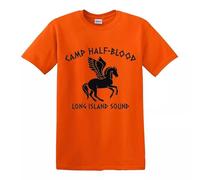 Trend Gear Camp Half Blood Percy & The Lightening Thief Movie - Camiseta para hombre y mujer, naranja, XL