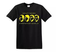 Trend Gear Computer World - Camiseta de Kraftwerk, regalo divertido, Negro, L