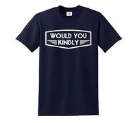 Trend Gear Would You Kindly - Camiseta divertida de videojuegos, regalo, azul marino, M