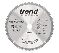 Trend Hoja ingletadora 305mm 30mm 108D TCT extra-fina -5°