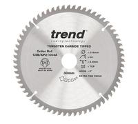 Trend Hoja de Sierra Circular para Aluminio y Plástico, 216mm de Diámetro, 30mm de Orificio, 64 Dientes, 2.3mm de Corte, 0° de Ángulo, metal duro (TCT), Acabado Extra-Fino, CSB/AP21664A