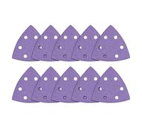 Trend Hojas de lija Delta de circonio de 93 mm, grano 80, AB/OSC/80Z, paquete de 10