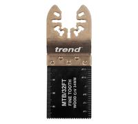 Trend Hojas Multiherramienta CrV, 34 mm, Dientes Finos, Pack de 5, Para Madera y Plástico, MTB/32FT