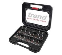 Juego De Brocas De Router TCT SS8TC De 1/4 Pulgada, 12 Piezas TRESETSS8TC
