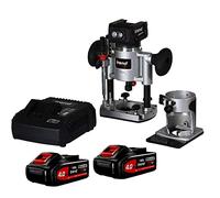 Trend Kit dde enrutador sin escobillas de T18S 18V (2 baterías de 2 Ah y cargador rápido), T18S/R14K2/E