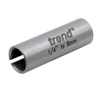 Trend manguito adaptador 6,35 mm a 8 mm para fresas de vástago pequeño