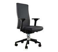 TREND OFFICE Trendoffice to-Strike Comfort Pro SK 9248, ganador de la prueba Stiftung Warentest, silla de oficina ergonómica con reposabrazos 4D, respaldo regulable en altura, de Dauphin (gris)