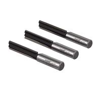 Trend Pack 3 fresas rectas TCT, vástago 1/2, Ø12,7 x 50 mm | Juego de 3: para fresado general, Ø12,7 mm y 50 mm de corte con puntas carburo TCT. TR/PACK/3