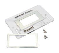 Trend Plantilla de Bisagra de Puerta para Fresado in Situ, Acrílico Transparente, TEMP/BH/A