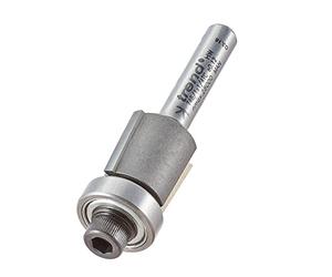 Trend Profesional Cortador de Recorte Guiado por Rodamiento, Vástago de 1/4 Pulgada, Diámetro de Corte de 15.9mm, Longitud de Corte de 13mm, metal duro (TCT), T46/1X1/4TC