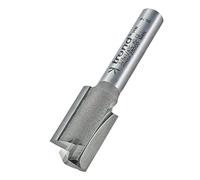 Trend Profesional Cortador Recto de Dos Flautas para Fresadora, Vástago de 1/4 Pulgada, Diámetro de Corte de 12mm, Longitud de Corte de 19mm, metal duro (TCT), 3/8X1/4TC