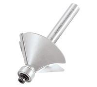 Trend Profesional Fresa de Chaflán Guiada por Rodamiento, Vástago de 1/4 Pulgada, 45 Grados, Diámetro de Corte de 31.8mm, Longitud de Corte de 12mm, metal duro (TCT), 46/37X1/4TC