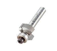 Trend Profesional Fresa de Radio Guiada por Rodamiento, Radio de 1.6mm, Vástago de 1/4 Pulgada, Diámetro de Corte de 15.9mm, Longitud de Corte de 7.9mm, Dos Rodamientos, metal duro (TCT), 46/115X1/4TC