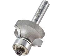 Trend Profesional Fresa de Radio Guiada por Rodamiento, Radio de 6mm, Mango de 1/4 Pulgada, Diámetro de Corte de 24.7mm y Longitud de Corte de 12mm, Dos Rodamientos, metal duro (TCT), 46/125X1/4TC
