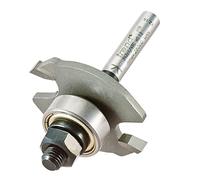 Trend Profesional Fresa para ensamblaje de galleta con rodamiento guiado, vástago de 1/4 pulgadas, longitud de corte de 4 mm, tamaños de galleta No.0, 10 y 20, 342X1/4TC