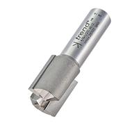 Trend Profesional Fresa Recta de Dos Canales, Mango de 1/2 Pulgada, Diámetro de Corte de 20mm, Longitud de Corte de 25mm, metal duro (TCT), 4/6X1/2TC