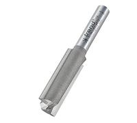 Trend Profesional Fresa Recta de Dos Cortes, Vástago de 1/4 Pulgada, Diámetro de Corte de 12mm, Longitud de Corte de 32mm, metal duro (TCT), 3/74X1/4TC