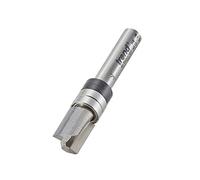 Trend Perfilador guiado de rodamiento profesional, vástago de 1/4 pulgadas, diámetro de corte de 9.5 mm, longitud de corte de 12.7 mm, rodamiento de 9.5 mm, punta de carburo de tungsteno, 46/902X1/4TC