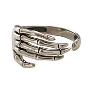 Trend Punk Anillo ajustable para niña Rock Esqueleto Vintage Anillo de Mano Gótico Anillos de Dedos Regalo para Joyería de Fiesta