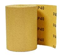 Trend Rollo de lija de óxido de aluminio, grano 40, 115 mm de ancho x 5 metros de largo, papel de lija antiobstrucciones resistente y duradero, AB/R115/40A