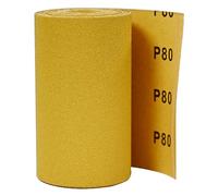Trend Rollo de lija de óxido de aluminio, grano 80, 115 mm de ancho x 5 metros de largo, resistente y duradero, papel de lija antiobstrucciones, AB/R115/80A