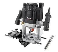 Trend Router de inmersión T8 de modo dual de 3-1/4 HP con pinza de 1/2 pulgada, velocidad variable, mesa de enrutador compatible con sistema de centrado de precisión, incluye broca recta de 1/2