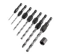 Trend Set de 7 brocas HSS imperiales, liberación rápida, vástago hex 1/4 | Incluye 7 brocas HSS imperiales con vástago hex 1/4" para cambios rápidos, SNAP/D/SET